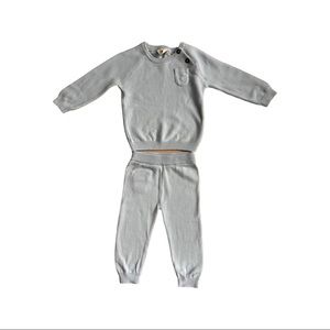 Infant Baby Blue Soft Knit Sweater and Pants